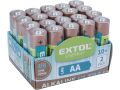 EXTOL baterie alkalické EXTOL ENERGY ULTRA +, 20ks, 1,5V AA (LR6), EXTOL LIGHT (42013)