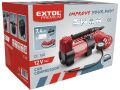 EXTOL kompresor auto 12V v tašce s příslušenstvím, celokovové tělo, 12v, 10,3bar, 12V DC cigaretová zástrčka, 2,9m kabel, 4,5m s