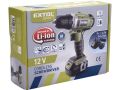 EXTOL vrtací šroubovák aku, 12V Li-ion, 1300mAh (402400)
