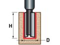 EXTOL fréza drážkovací do dřeva, D16xH25, stopka 8mm (8802116)