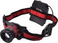 EXTOL čelovka 450lm CREE XPL, nabíjecí, USB, 10W CREE XPL, funkce ZOOM (43190)