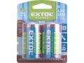EXTOL baterie alkalické, 2ks, 1,5V D (LR20) (42015)