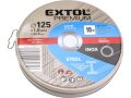 EXTOL kotouč řezný na ocel/nerez, 10ks, 125x1,0x22,2mm (8808103)