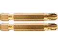 FORTUM-KITO hrot křížový sada 2ks, PZ 3x50mm, S2-Titan. úprava, FORTUM-KITO, hrot křížový sada 2ks, PZ 3x50mm, S2-Titan. úprava,