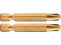 FORTUM-KITO hrot křížový sada 2ks, PH 2x50mm, S2-Titan. úprava, FORTUM-KITO, hrot křížový sada 2ks, PH 2x50mm, S2-Titan. úprava,