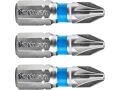FORTUM-KITO hrot křížový sada 3ks, PZ 2x25mm, S2, FORTUM-KITO, hrot křížový sada 3ks, PZ 2x25mm, S2, FORTUM-KITO, S2 (4741302)