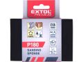 EXTOL brusná houba, 100x70x25mm, P180, čtyřstranná, abrazivo-korund (8803666)
