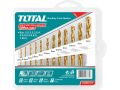 TOTAL Vrtáky do kovu, sada 12ks, 2,2.5,3,3.5,4,4.5,5,5.5,6,6.5,7,8mm, HSS (TACSD0125)