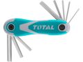 TOTAL klíče IMBUS, sada 8 ks, 2-8mm, CrV (THT1061826)