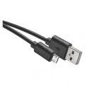 EMOS USB kabel 2.0 A/M - micro B/M 0,2m černý, Quick Charge 2335070710 (SM7007BL)