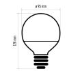 EMOS LED žárovka Classic Globe 11,5W E27 neutrální bílá 1525733408 (ZQ2151)