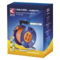 EMOS PVC prodlužovací kabel na bubnu – 4 zásuvky, 25m 1,5mm2 1908042501 (P19425)