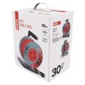EMOS PVC prodlužovací kabel na bubnu – 4 zásuvky, 30m, 1mm2 1908143001 (P19430)