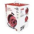 EMOS Gumový prodlužovací kabel na bubnu – 4 zásuvky, 25m, 1,5mm2 1908242503 (P084251)