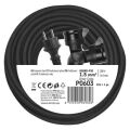 EMOS Prodlužovací kabel gumový – 2 zásuvky, 20m, 3× 1,5mm2, IP44 1901022001 (P0603)
