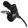 EMOS Prodlužovací kabel gumový – 2 zásuvky, 20m, 3× 1,5mm2, IP44 1901022001 (P0603)