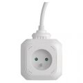 EMOS Rozbočovací kostka s prodl. přívodem – 4 zás. + 2× USB, 1,9m 1902040190 (P04119U)