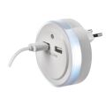EMOS LED noční světlo  do zásuvky s 2× USB 1456000100 (P3313)