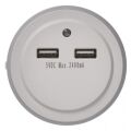 EMOS LED noční světlo  do zásuvky s 2× USB 1456000100 (P3313)