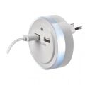 EMOS LED noční světlo  do zásuvky s 2× USB 1456000100 (P3313)
