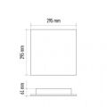 EMOS LED přisazené svítidlo EXCLUSIVE, čtvercové 18W frameless, stmív. se změnou CCT, CRI>95 1544101801 (ZM5181)