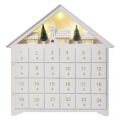 EMOS LED adventní kalendář dřevěný, 35x33 cm, 2x AA, vnitřní, teplá bílá, časovač 1550000016 (DCWW02)