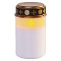 EMOS LED hřbitovní svíčka, 12,5 cm, 2x C, venkovní i vnitřní, vintage, časovač 1550001024 (DCCV21)