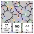 EMOS LED vánoční řetěz – ježek, 8 m, venkovní i vnitřní, multicolor, časovač 1550044010 (D4BM02)