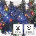 EMOS LED vánoční řetěz – ježek, 8 m, venkovní i vnitřní, multicolor, časovač 1550044010 (D4BM02)