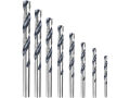 TOTAL Vrtáky do kovu, sada 8ks, 3-10mm/1mm, HSS (TACSD0085)