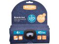 EXTOL čepice s čelovkou 4x45lm, USB nabíjení, modrá/černá, univerzální velikost (43463)
