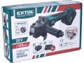 EXTOL bruska úhlová aku SHARE20V, 125mm, BRUSHLESS, 20V Li-ion, 4000mAh (8791842)