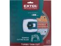 EXTOL kotouč diamantový řezný, turbo Thin Cut, suché i mokré řezání, O 200x25,4x2mm (8703046)
