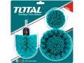 TOTAL Čistící kartáče sada 3ks, industrial (TACM3001)