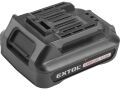 EXTOL vrtací šroubovák aku, BRUSHLESS, 12V Li-ion s nářadím, sada 46ks (422801)