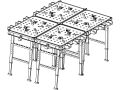 FORTUM stůl pracovní skládací, 850x600mm, výška 73,5-88,5cm (4759990)