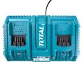 TOTAL Nabíječka pro 2 baterie, 20V Li-ion, industrial (TFCLI2082)