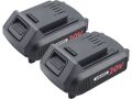 EXTOL vrtací šroubovák aku s příklepem SHARE20V, BRUSHLESS, 2Ah (2×) (8891806)