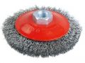 EXTOL kartáč miskový, O 100mm, vlnitý drát S 0,3mm, M14x2mm, EXTOL CRAFT (17006)