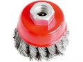 EXTOL kartáč hrnkový copánkový, O 65mm, vlnitý drát S 0,5mm, M14x2mm, EXTOL CRAFT (17007)