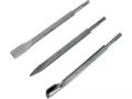 EXTOL sekáče SDS PLUS, sada 3ks, plochý 250x14mm, šířka hrotu 20mm,špičatý 250x14mm, drážkovací 250x14mm, EXTOL CRAFT (23950)
