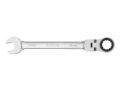 FORTUM klíč ráčnový očkoplochý s kloubem, 19mm, L 249mm, CrV/S2, FORTUM (4720219)