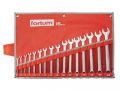 FORTUM sada očkoplochých klíčů, 16ks, 6-7-8-9-10-11-12-13-14-16-17-18-19-21-22-24mm, 61CrV5, FORTUM (4730201)