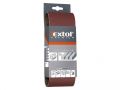 EXTOL Brusný pás, bal. 3ks,P120, 75x457mm, EXTOL PREMIUM (8803512)