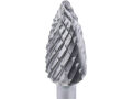 EXTOL INDUSTRIAL fréza karbidová, ostrý oblouk, ?6x13mm, ?stopky 3mm, sek střední (double-cut) (8703863)