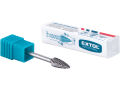 EXTOL INDUSTRIAL fréza karbidová, ostrý oblouk, ?6x13mm, ?stopky 3mm, sek střední (double-cut) (8703863)