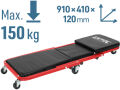 EXTOL PREMIUM lehátko/sedák 2v1, montážní pojízdné, rozloženo 91x41x12cm, až 150/120kg (8863302)