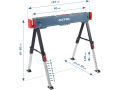 EXTOL PREMIUM koza stavební skládací 1kus, nosnost 550kg, výška 60-85cm (8859999)