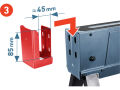 EXTOL PREMIUM koza stavební skládací 1kus, nosnost 550kg, výška 60-85cm (8859999)