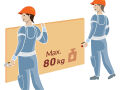 EXTOL PREMIUM nosič desek kovový, sada 2ks, nosnost až 80kg/pár (8863108)